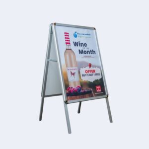 Portable A-Frame Advertising Stand